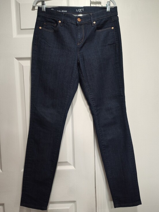 LOFT Denim - LOFT Modern Skinny Dark Indigo Jeans Size 8